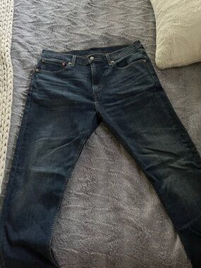 Levi's Dark Blue Straight Jeans